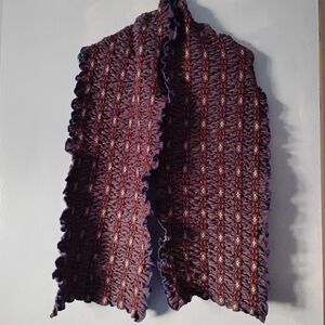 Beautiful Catherine Andre Multicolor Blue Scarf